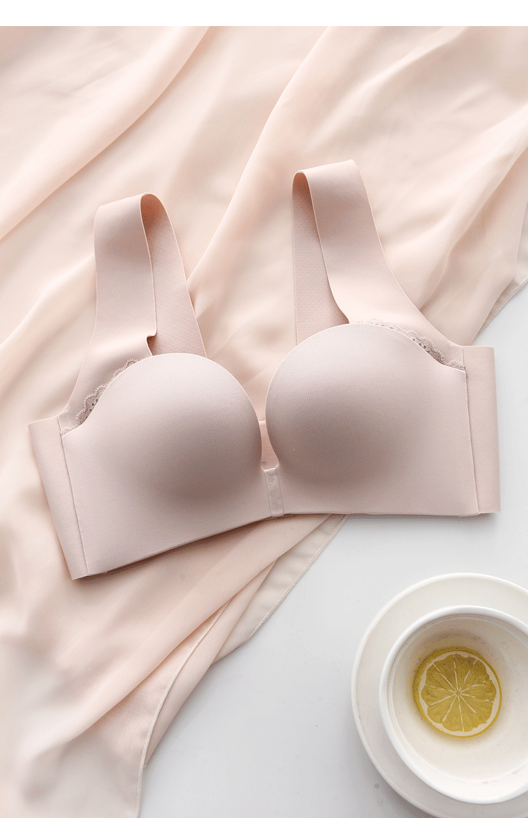 日本内衣女夏季小胸聚拢显大上托无钢圈调整型半杯文胸罩