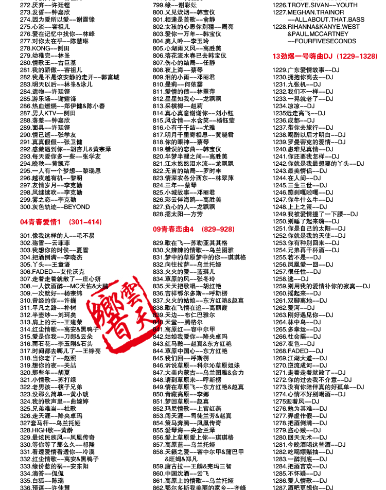 90后青春爱情新歌回忆流行金曲经典老歌曲无损音乐mp3车载u盘16g