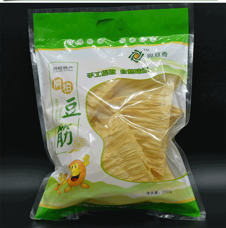 中华特色馆南阳馆农家特产桐柏豆筋绿色食品无污染无添加纯手工提取豆