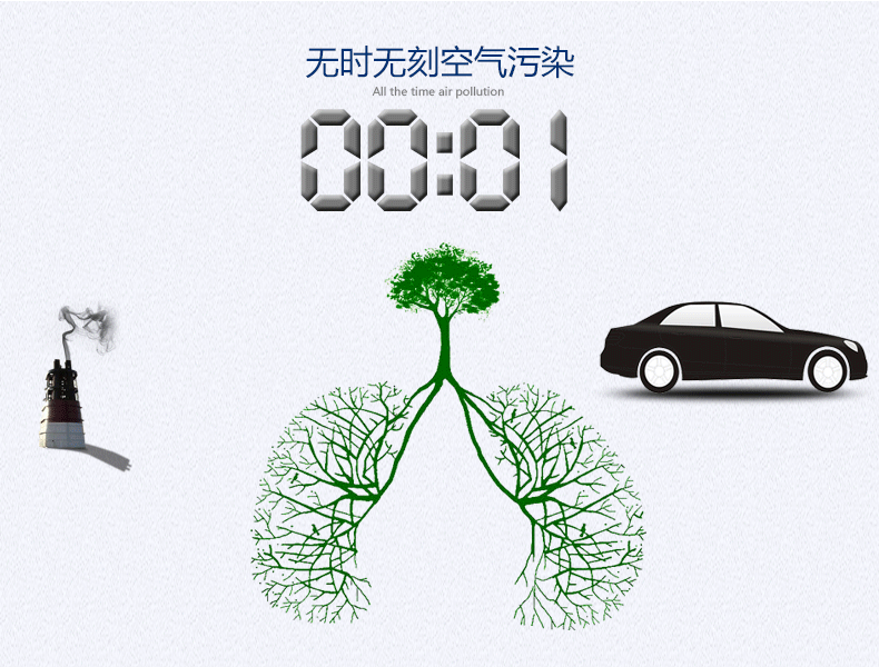 hygieia恒净 家用纳米光触媒空气净化器除甲醛雾霾 天使kjf-jy450a