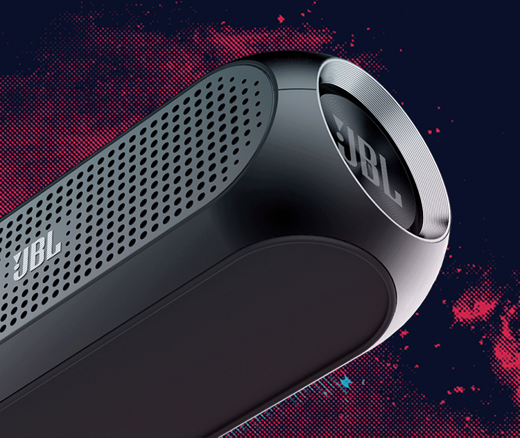 jblturbo音乐飓风蓝牙音箱户外音响重低音炮便携迷你办公家用黑色