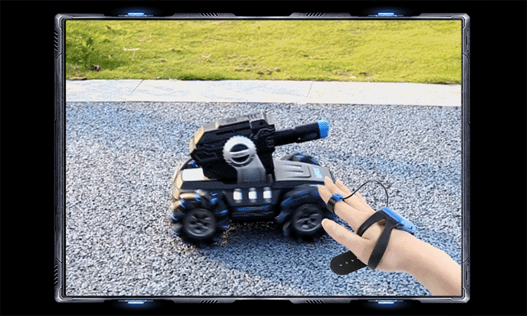 dwi遥控2075 dwi水弹坦克战车手表遥控车可开炮发射对战玩具机甲大师