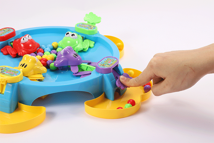 儿童青蛙吃豆游戏玩具益智亲子家庭互动手眼协调可爱萌趣造型