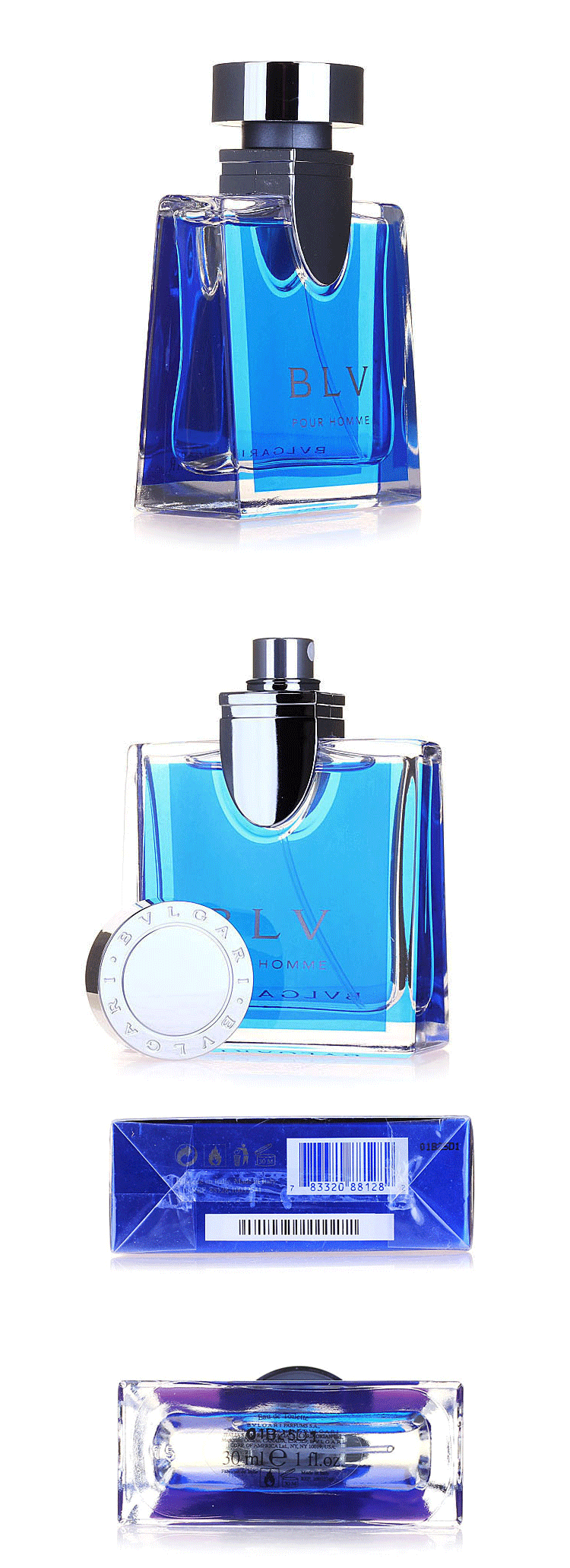 bvlgari宝格丽 blv p0ur h0mme 蓝茶 宝蓝男士香水edt 蓝茶100ml 1589