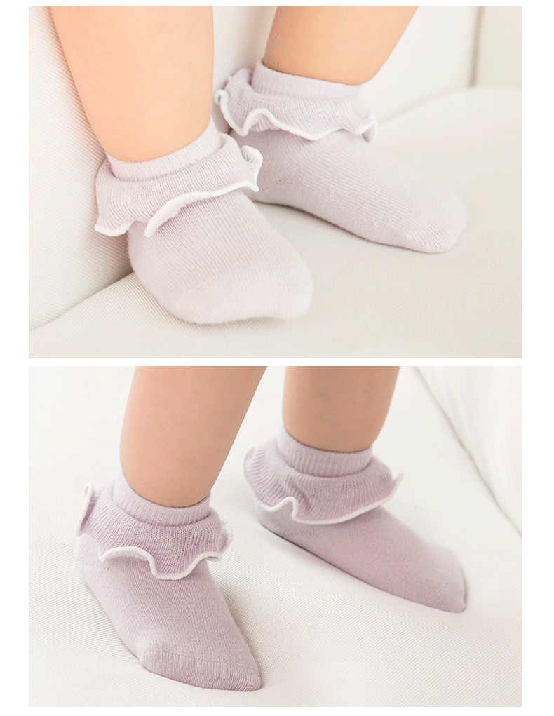 可奈木19新款纯棉婴儿新生儿袜子春秋冬韩国宝宝袜子男女童无骨中筒袜
