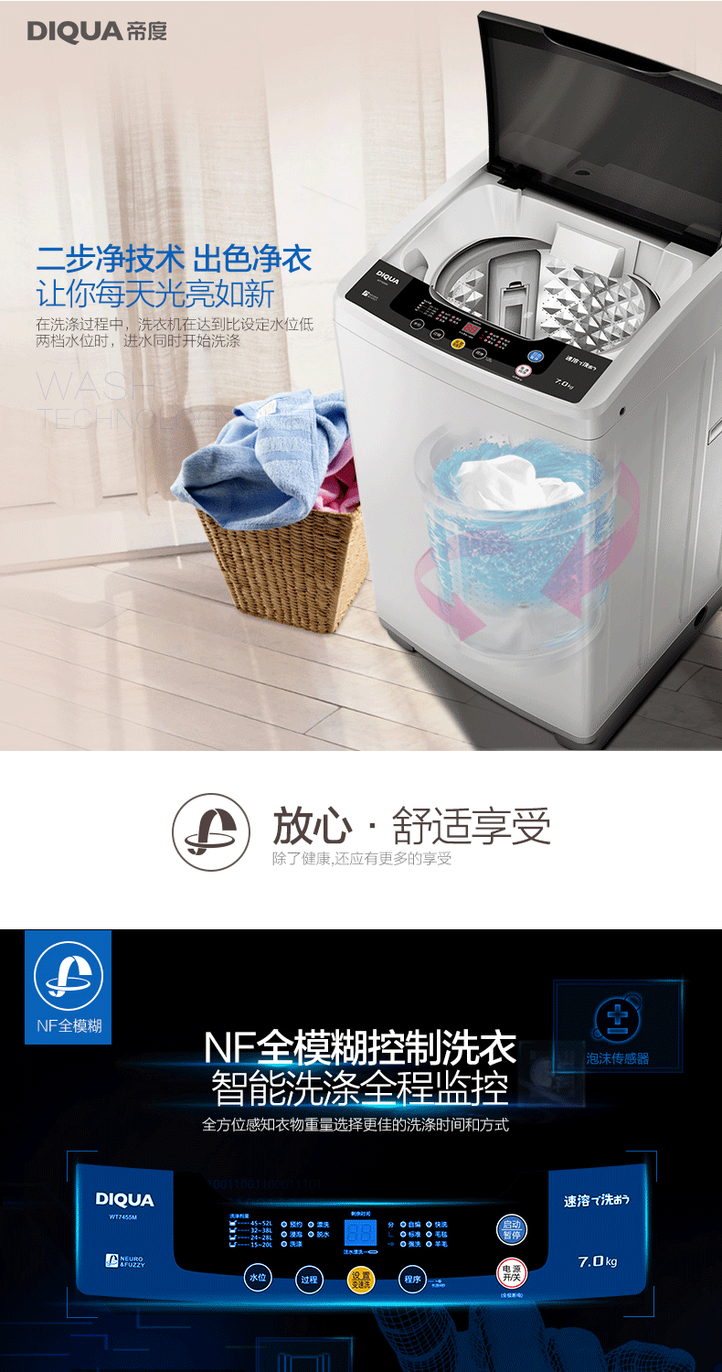 diqua洗衣机使用法图片